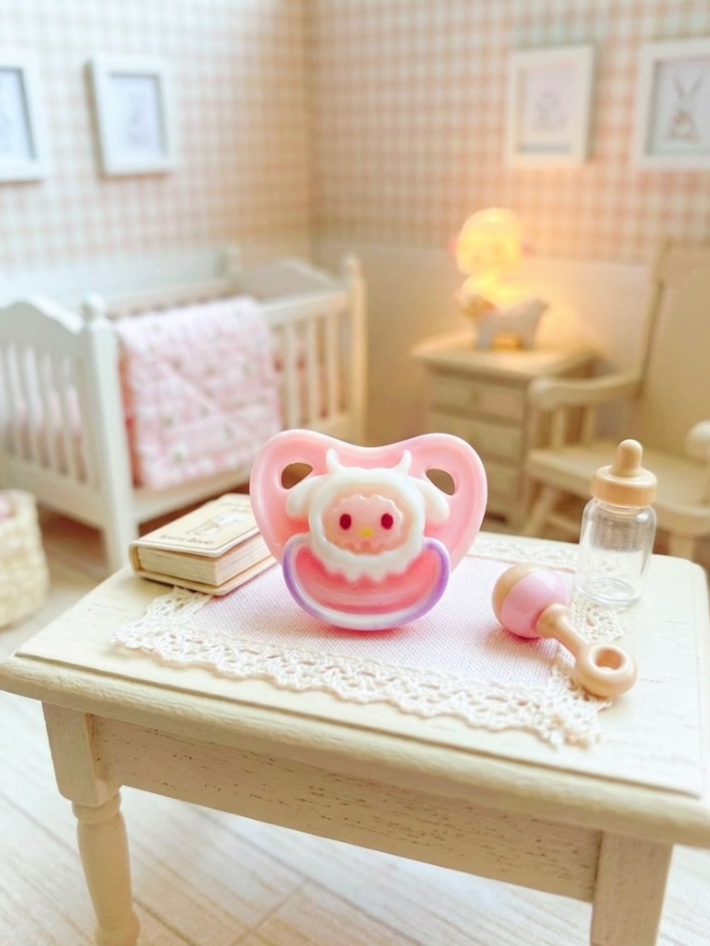 Lamb Miniature Reborn Pacifiers